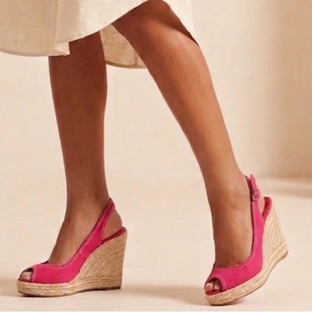 Christian Louboutin Pink Peep Toe Espadrilles